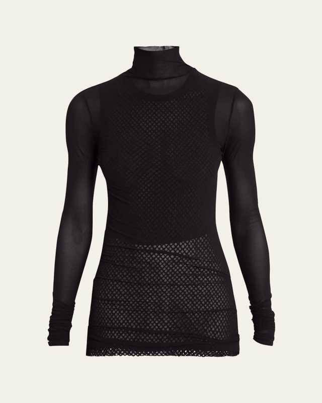 Rio Stretch Tulle Jersey Top