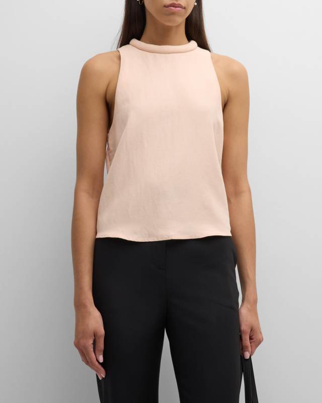 Niron Tubular-Collar Sleeveless Top