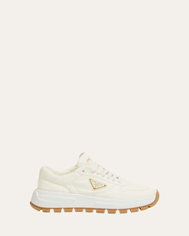 Leather Logo Runner Sneakers
