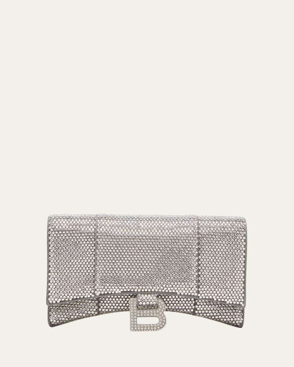 Hourglass Strass Wallet on Chain