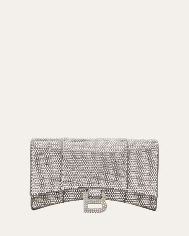 Hourglass Strass Wallet on Chain