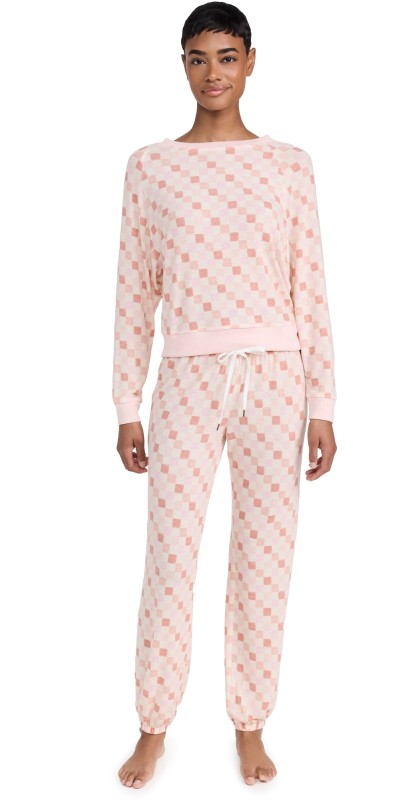 Honeydew Intimates Star Seeker Lounge Set Umber Check
