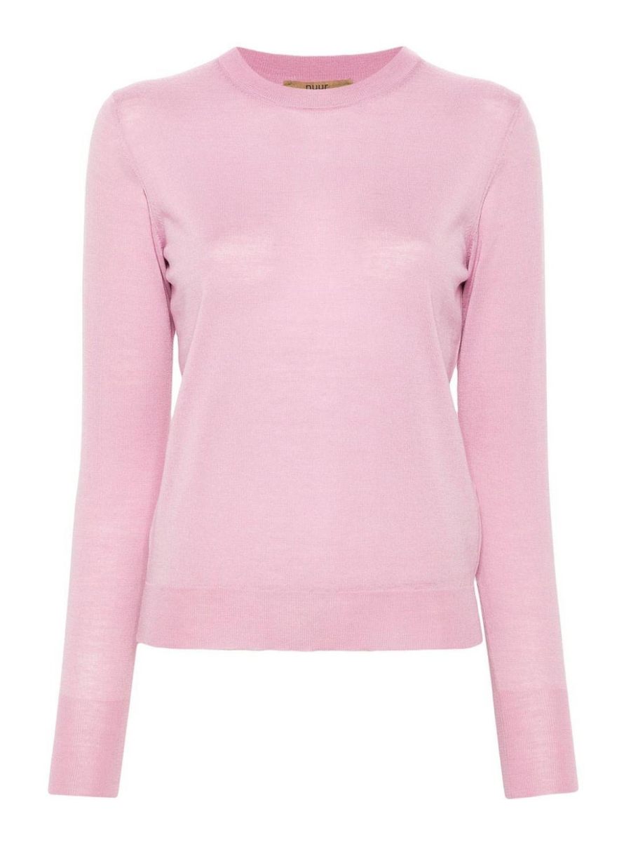 Nuur Pull Col Rond - Rose