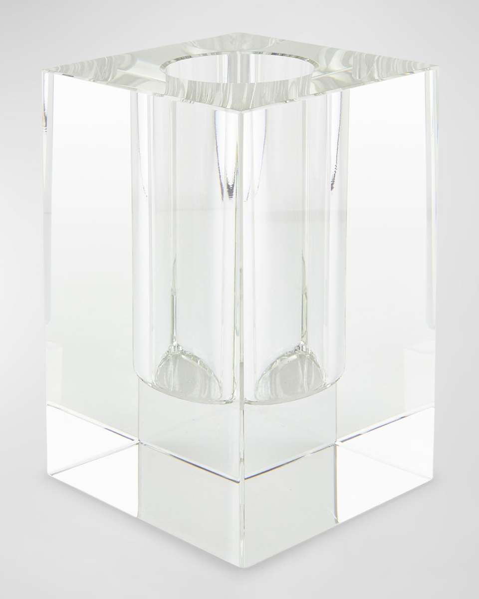Clear Crystal Modern Square Vase