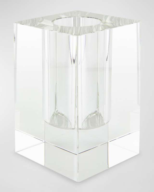 Clear Crystal Modern Square Vase