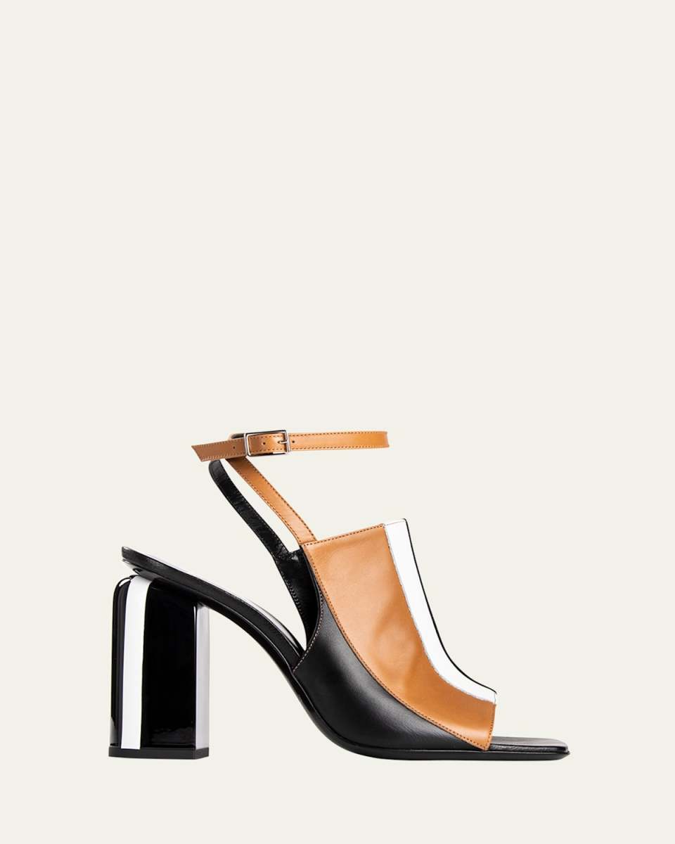 Alpha Capri Colorblock Ankle-Strap Sandals
