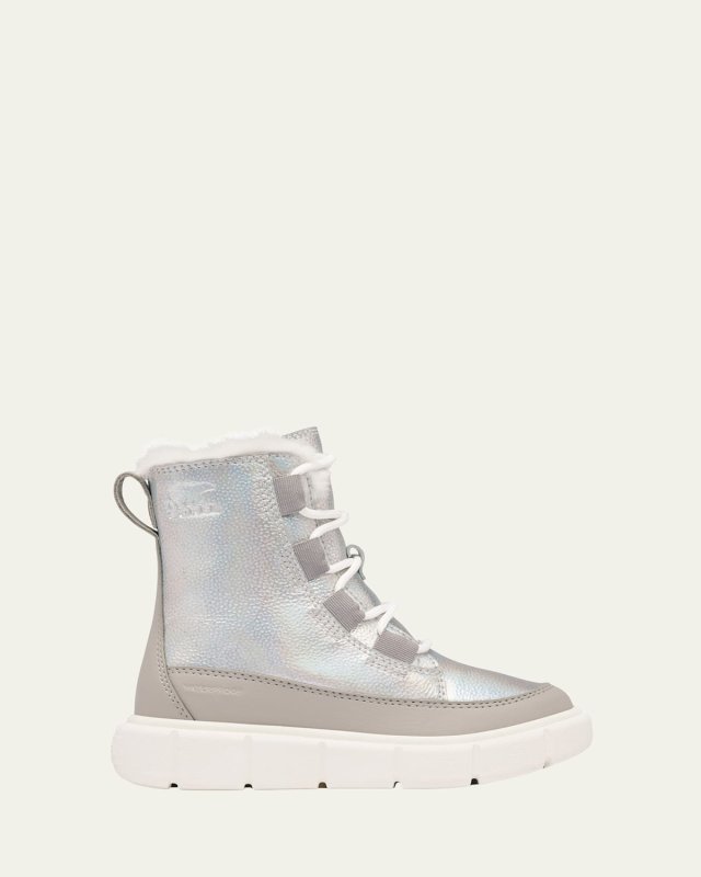 Kid's Explorer III Iridescent Calf Suede Boots, Toddlers/Kids