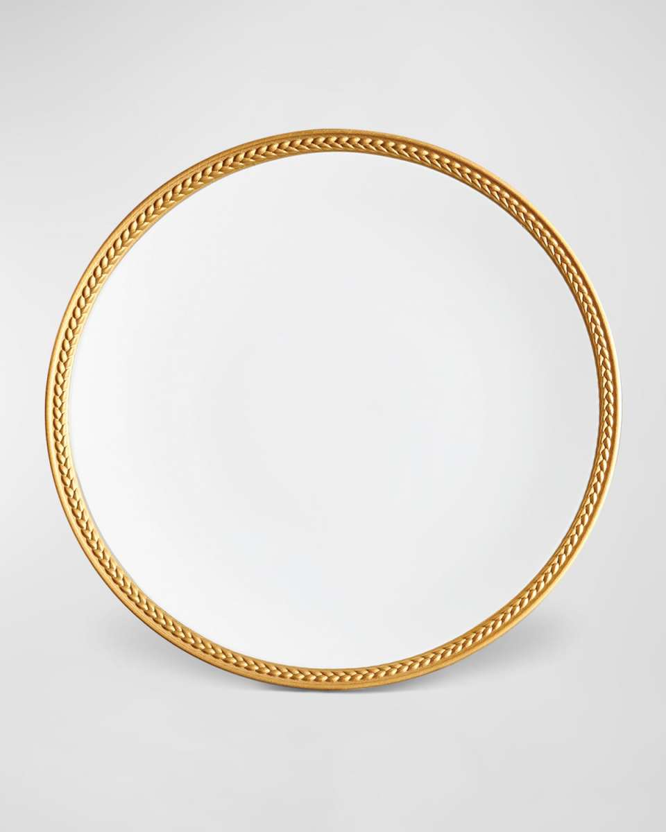 Soie Tressee 24K Gold-Plated Dessert Plate