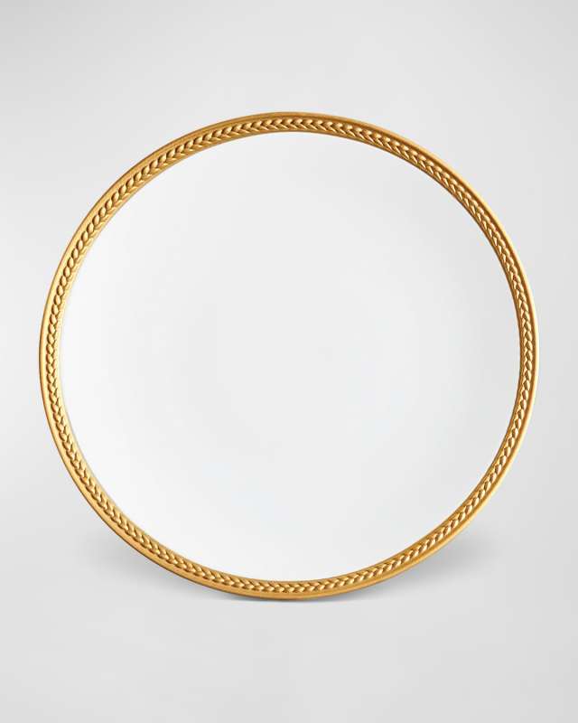 Soie Tressee 24K Gold-Plated Dessert Plate