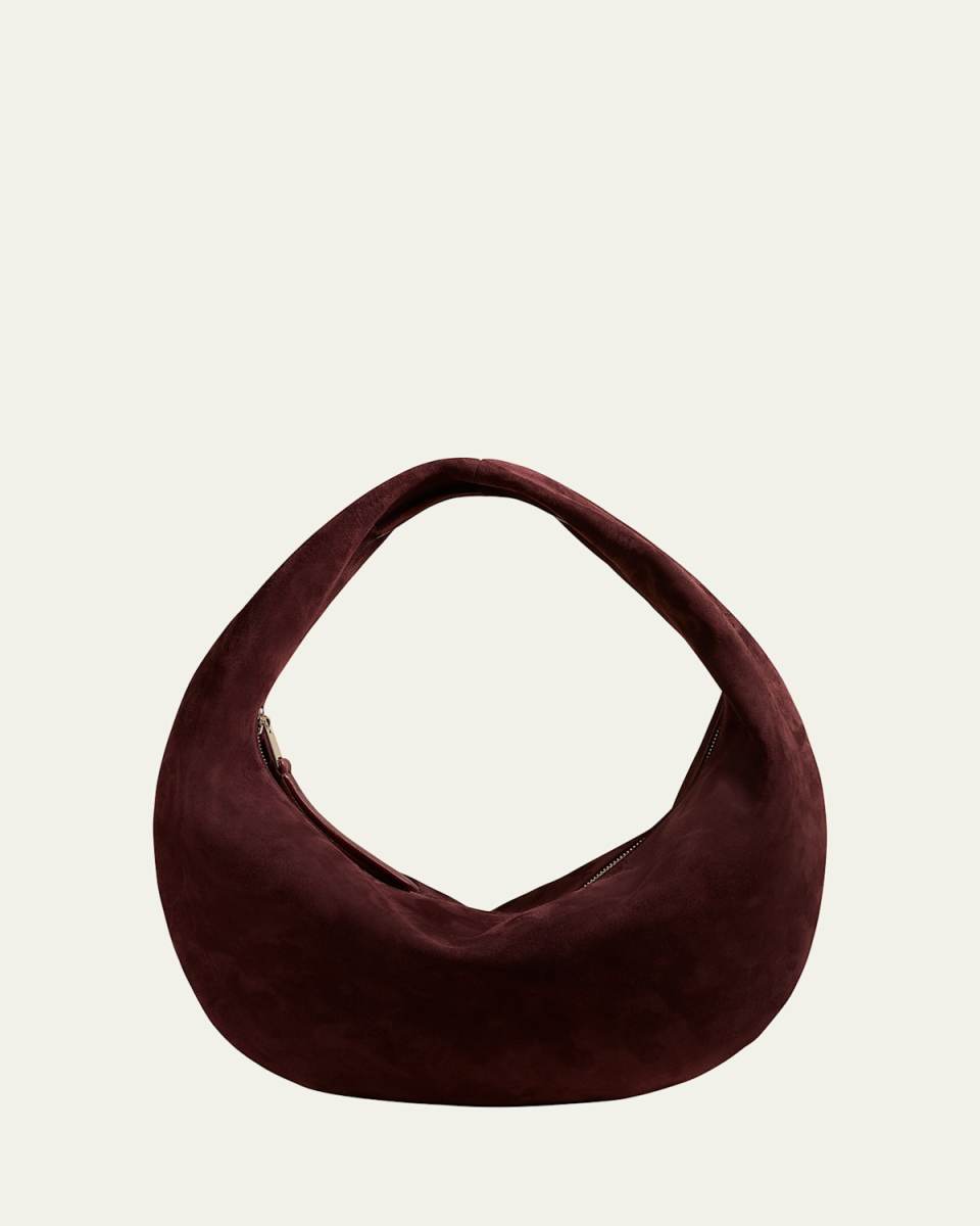 Olivia Medium Suede Hobo Bag
