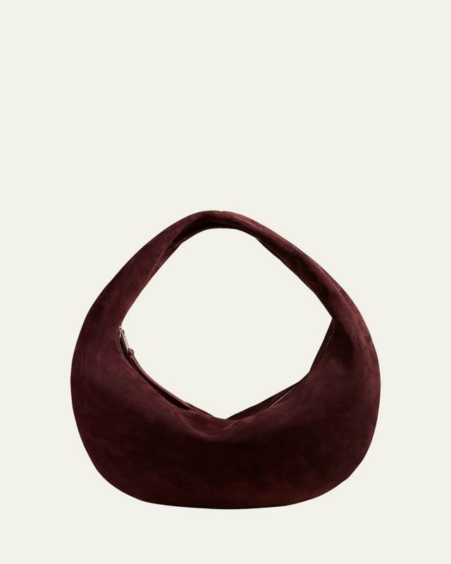 Olivia Medium Suede Hobo Bag