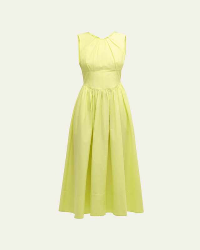 Benita Tie-Back Sleeveless Midi Dress
