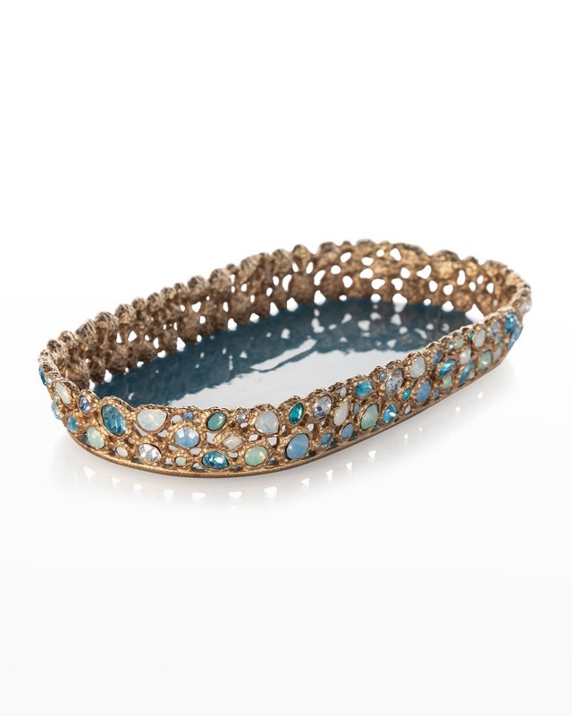 Coastal Bejeweled Tray