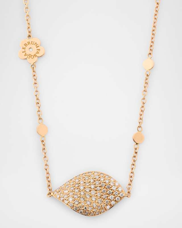 18K Red Gold Aleluia Diamond Necklace