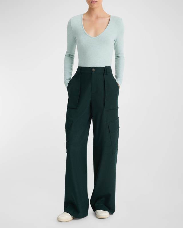 Flannel Wide-Leg Ravers Pant