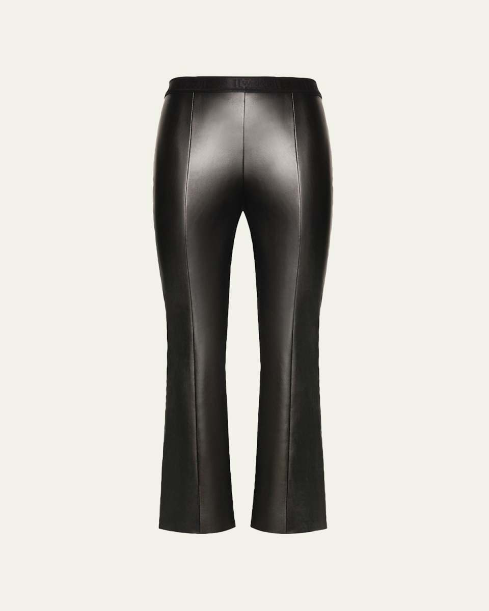 Jenna Cropped Vegan Leather Trousers
