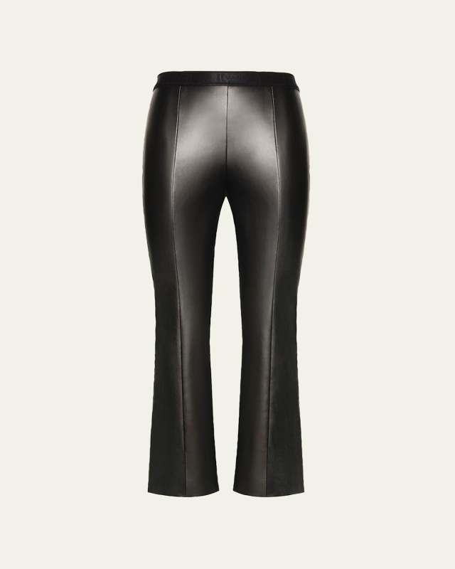 Jenna Cropped Vegan Leather Trousers