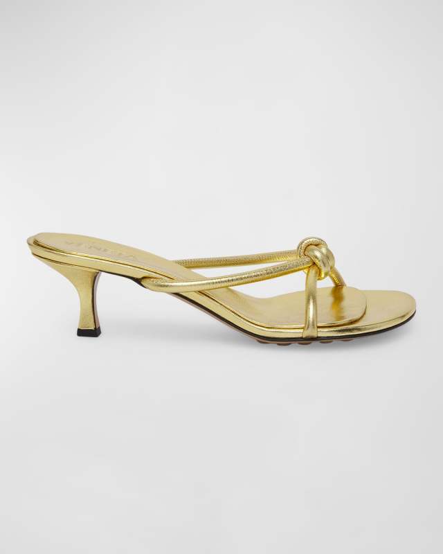 Blink Metallic Knot Slide Sandals