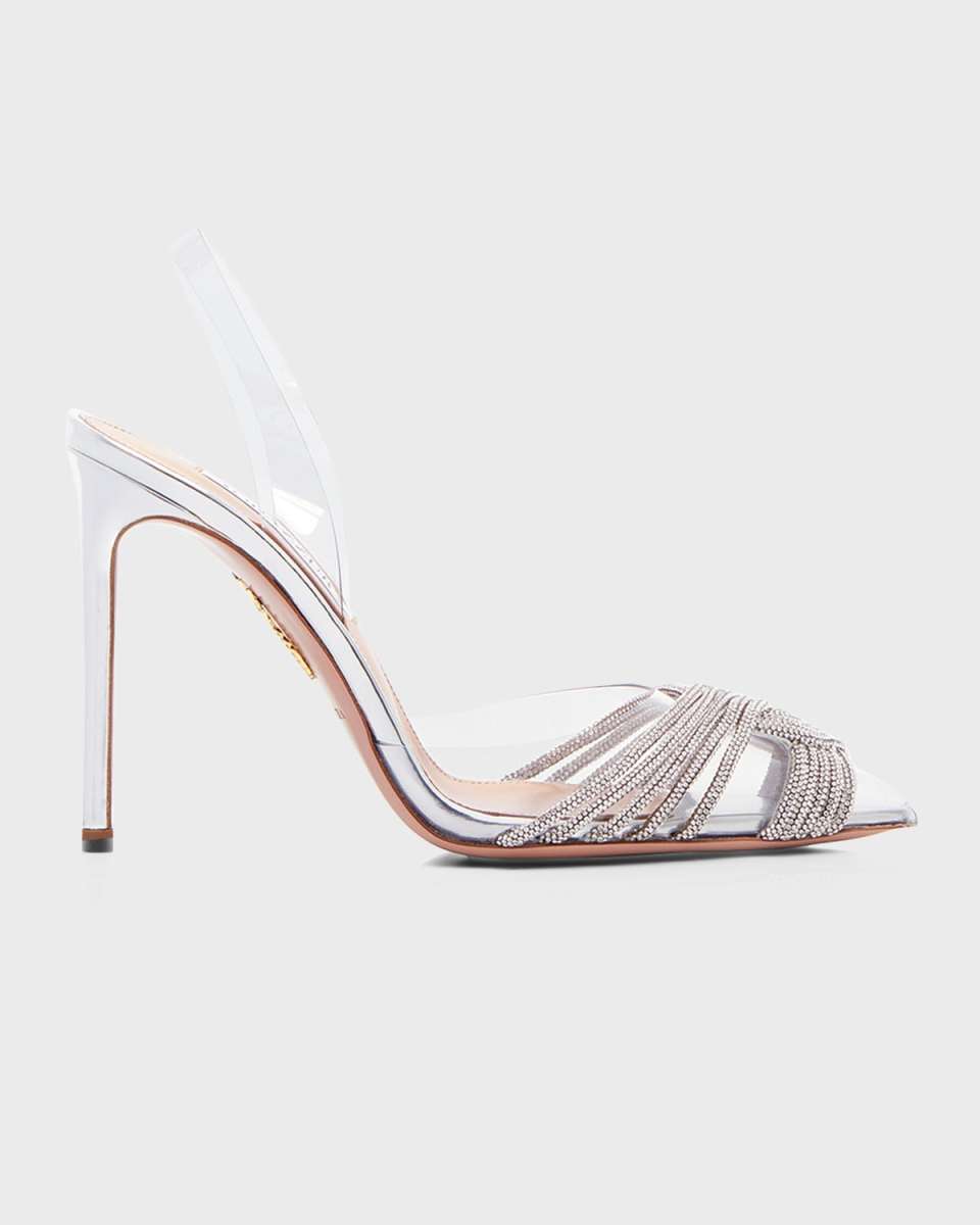 Gatsby Shimmery Halter Slingback Pumps