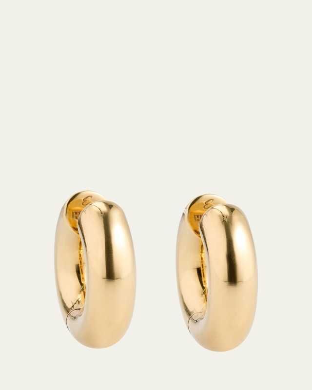 18K Yellow Gold Fat Creoles