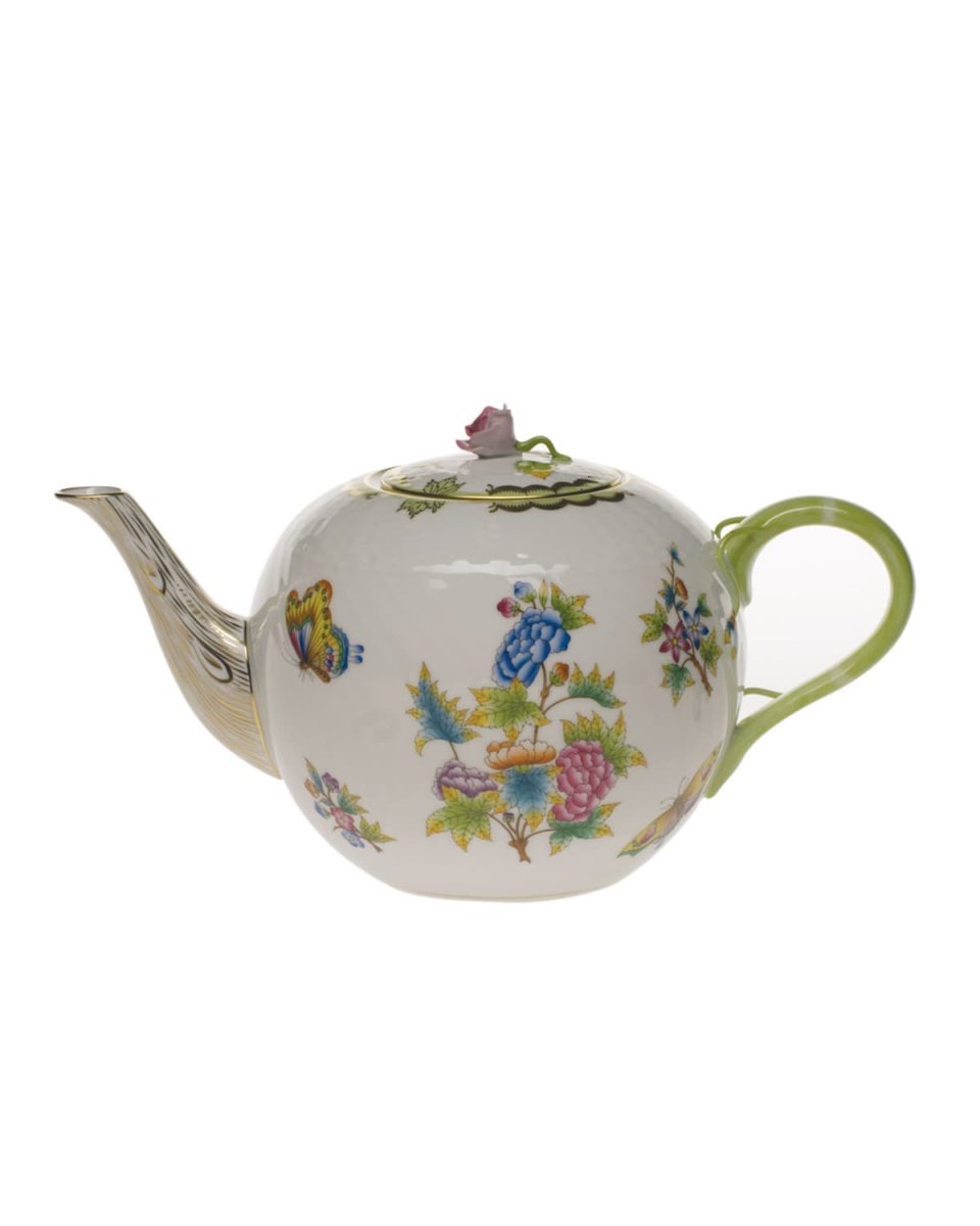 Queen Victoria Teapot with Rose Finial