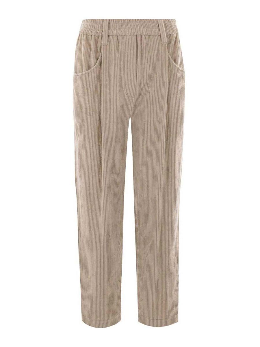 Brunello Cucinelli Pantalons Décontractés - Beige