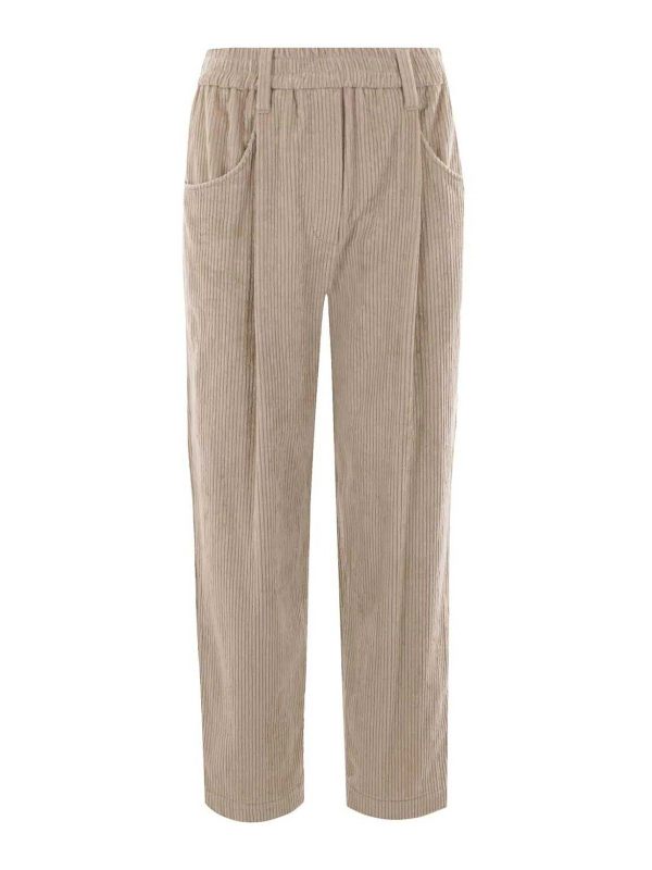 Brunello Cucinelli Pantalons Décontractés - Beige