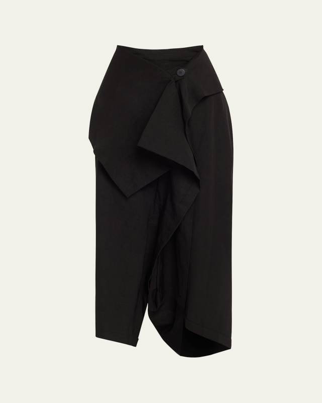 Enclothe Wide Leg Linen Pants