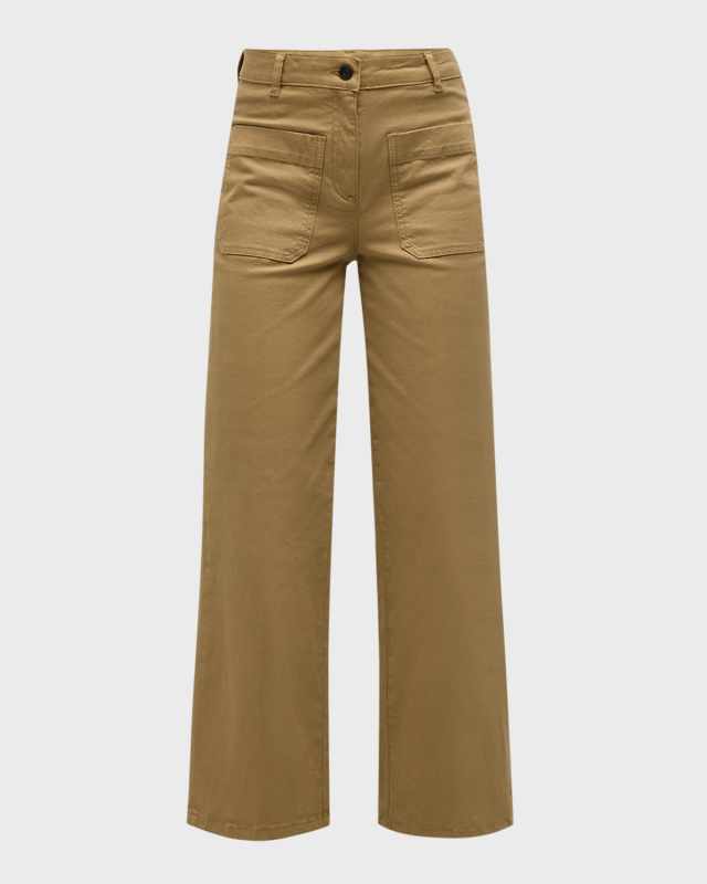 Delias Cropped Straight-Leg Pants