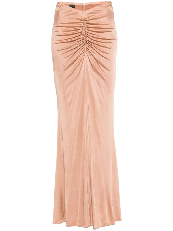 PINKO gathered-detail long skirt