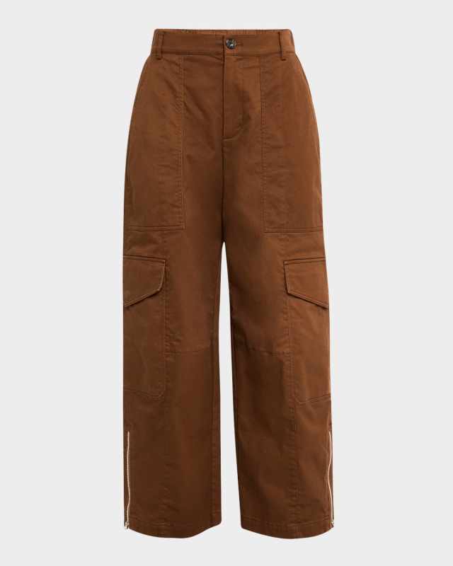 Cotton Twill Cargo Pants
