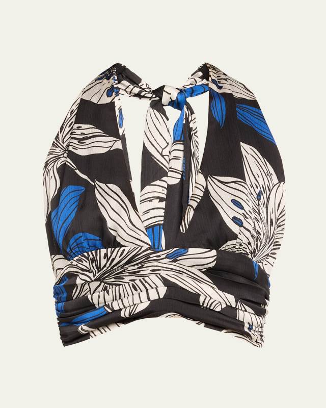 Milan Lily Halter Crop Top