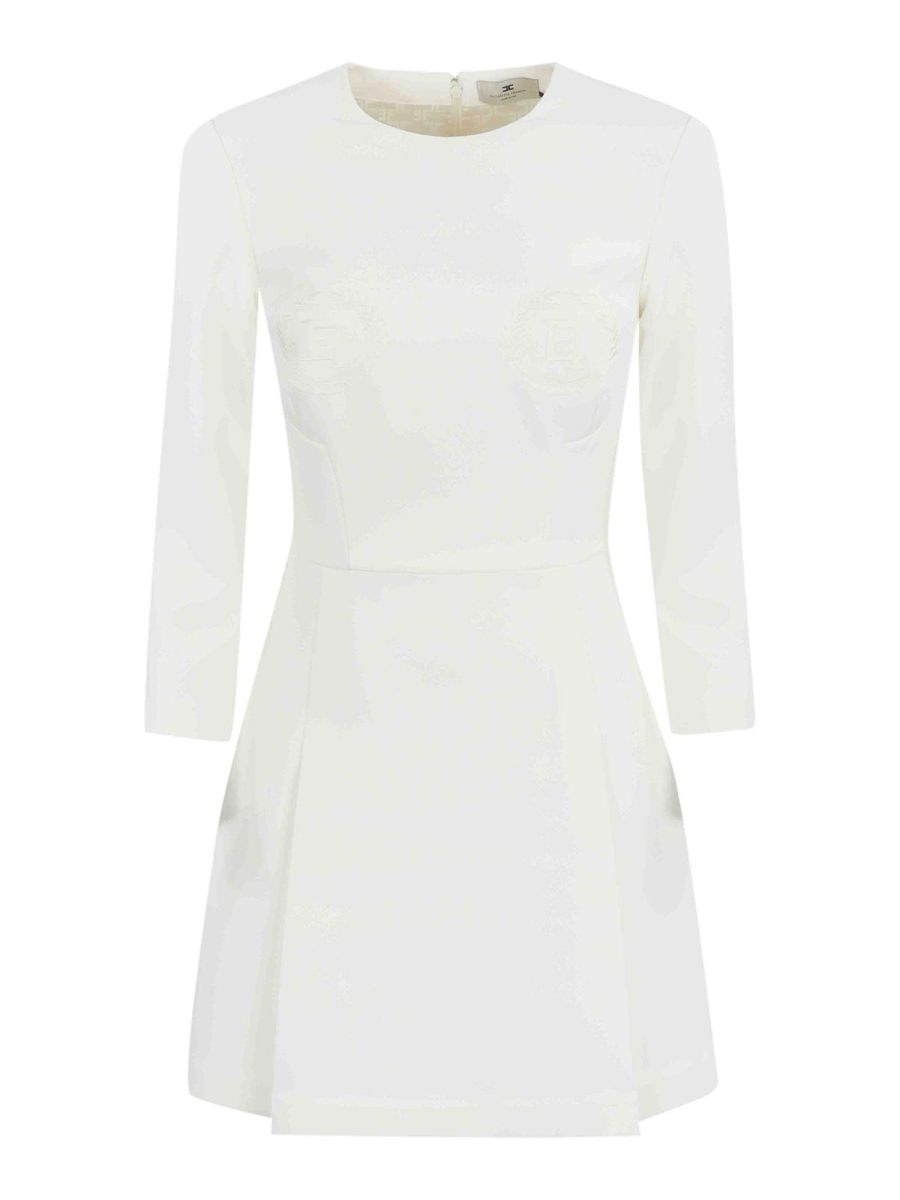 Elisabetta Franchi Robe Courte - Blanc