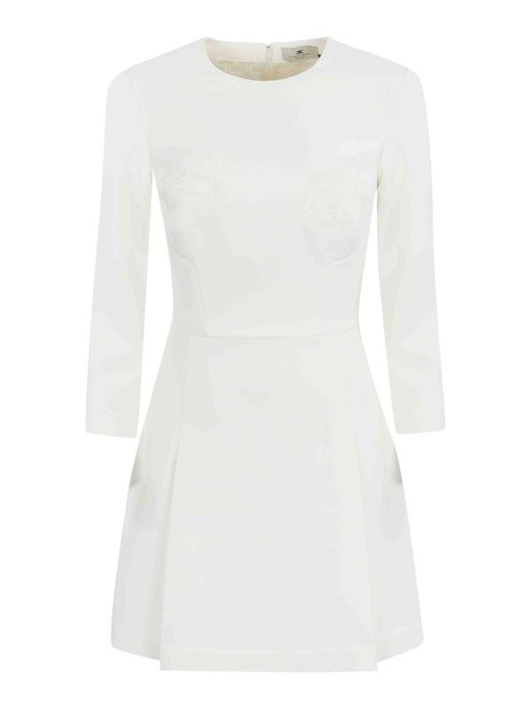 Elisabetta Franchi Robe Courte - Blanc