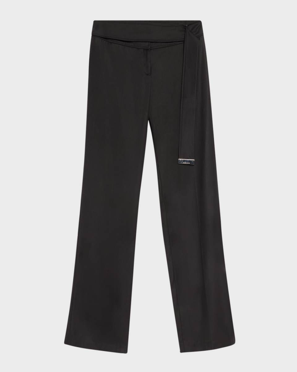 The Ashton Belted Straight-Leg Pants