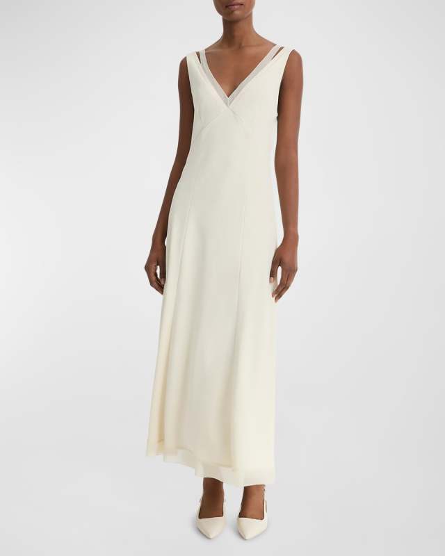 Layered Chiffon Slip Dress