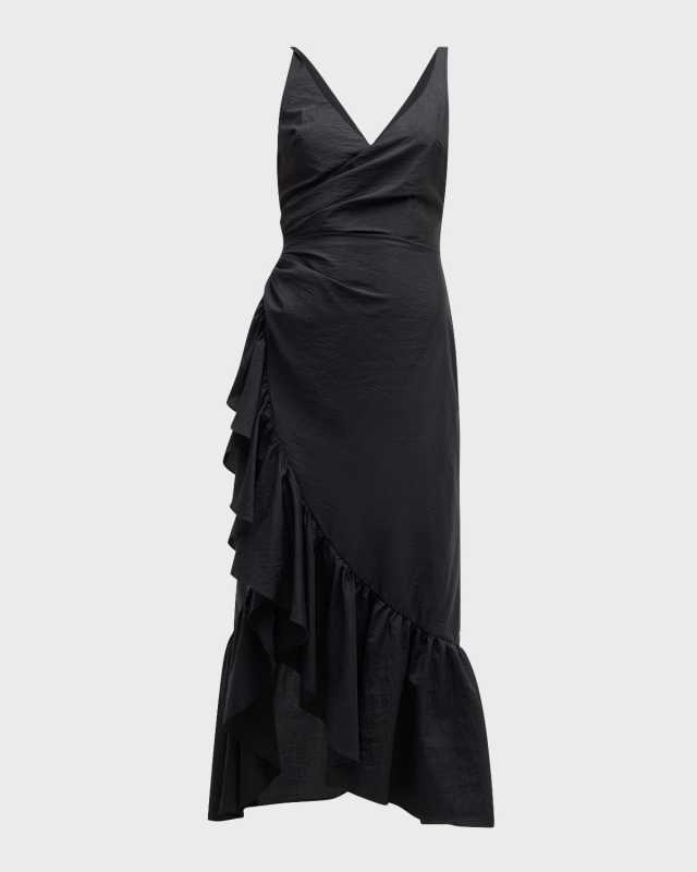 Mimi Sleeveless Midi Wrap Dress
