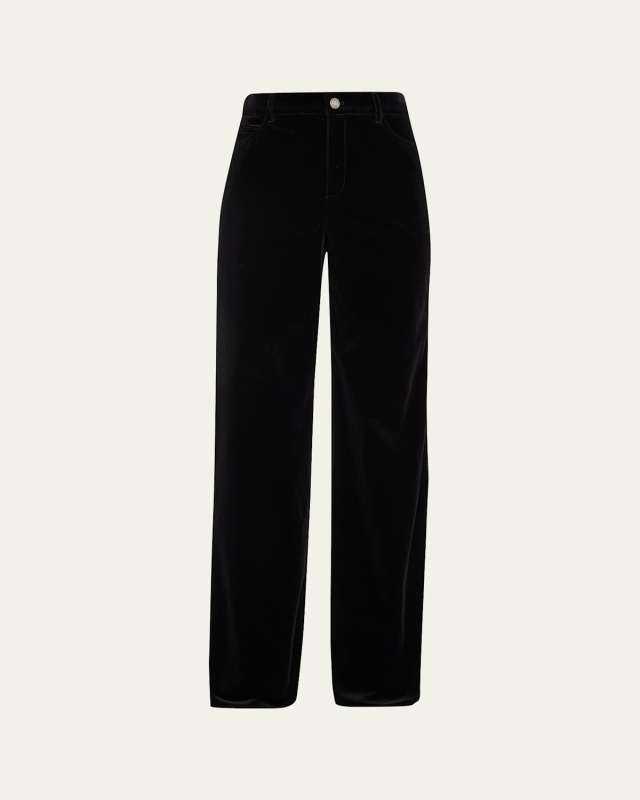 Velvet Straight Leg Pants