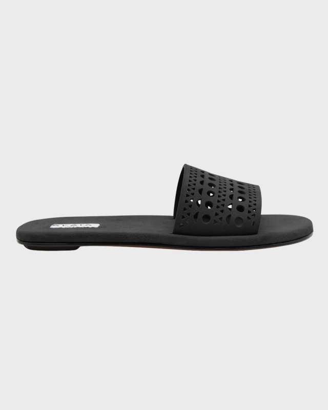Vienne Cutout Flat Slide Sandals
