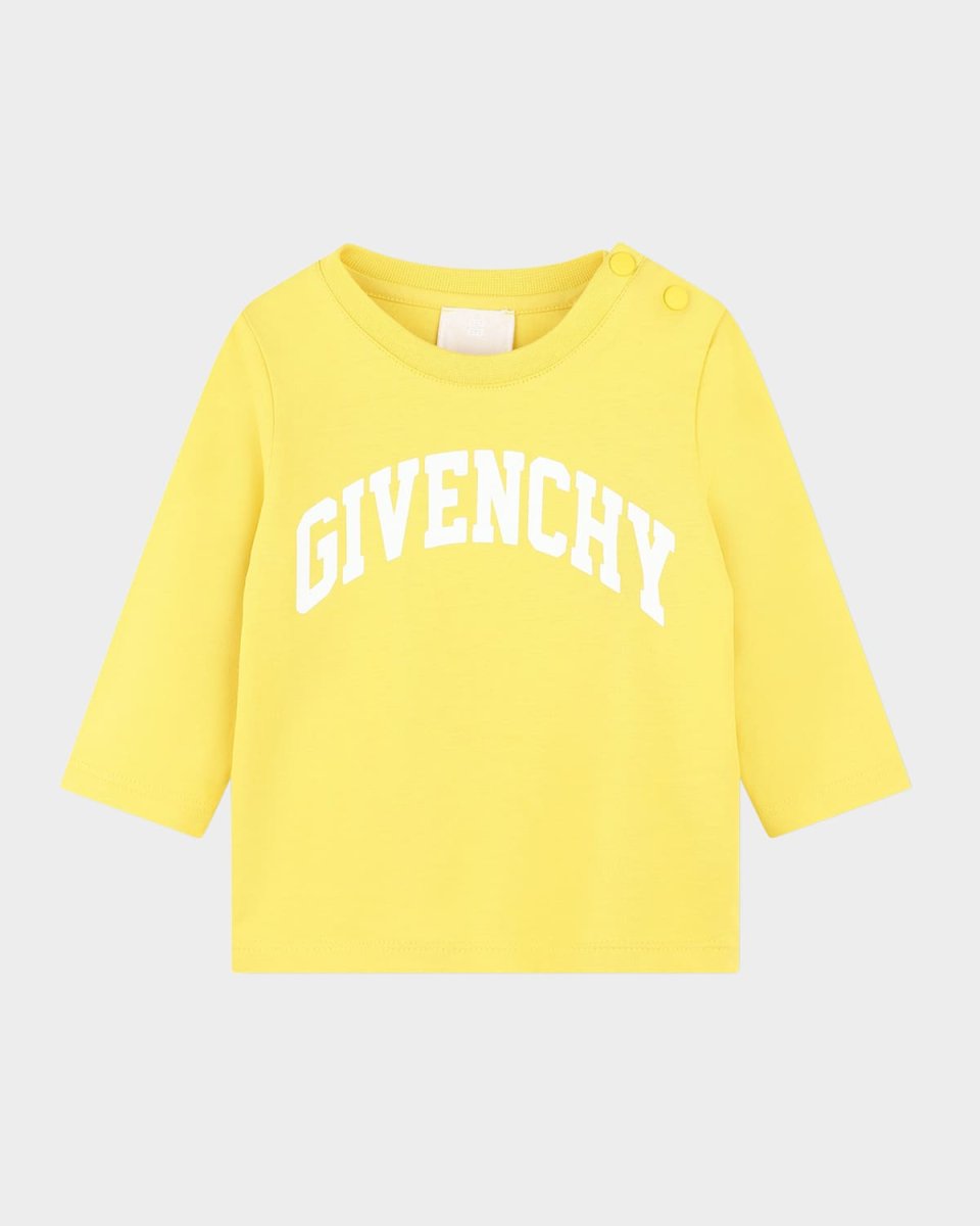 Boy's Contrast Curved Logo-Print T-Shirt, Size 18M-3