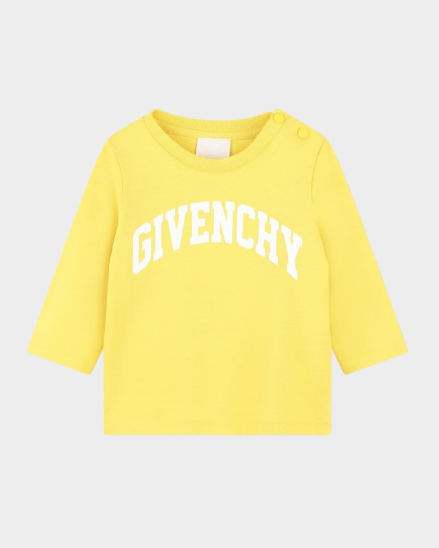 Boy's Contrast Curved Logo-Print T-Shirt, Size 18M-3