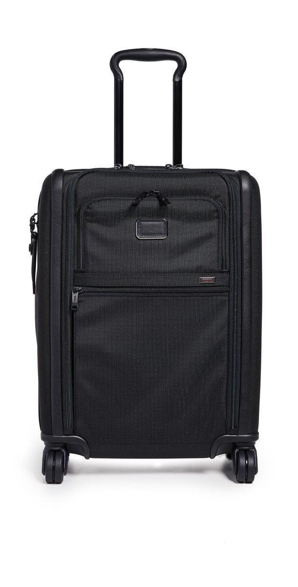 TUMI Alpha Continental Dual Access 4 Wheel Carry On Suitcase Black