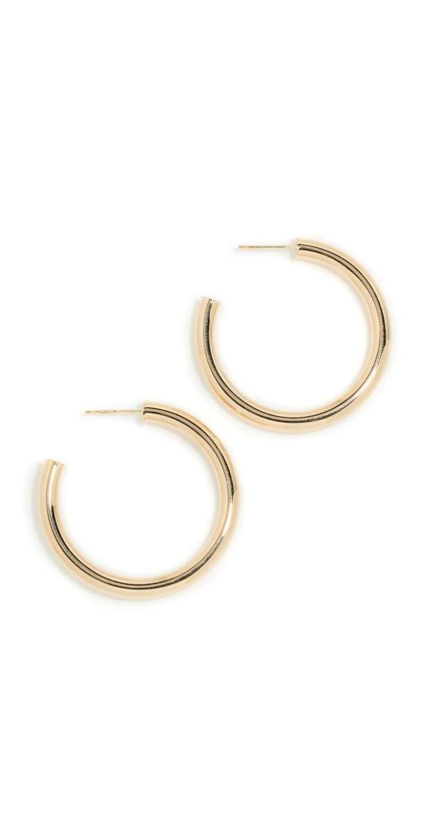 Stephanie Gottlieb 14k 35mm Tube Hoops Yellow Gold