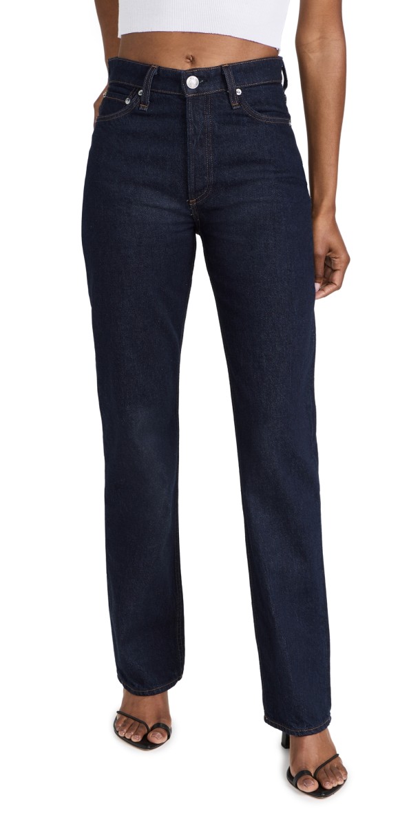 rag & bone ICON Alex High-Rise Straight Jeans Rinse