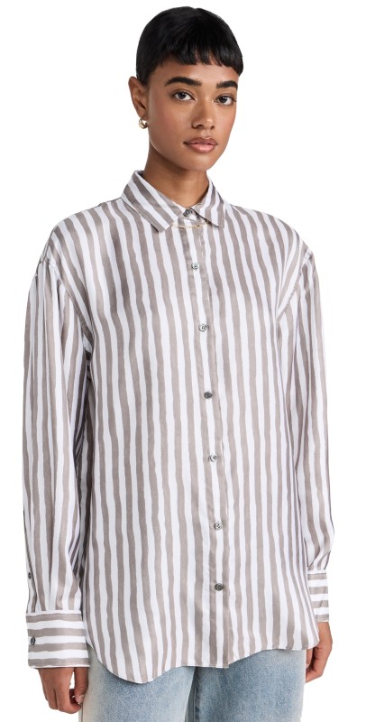 Theory Boyfriend Shirt Cinder Multi