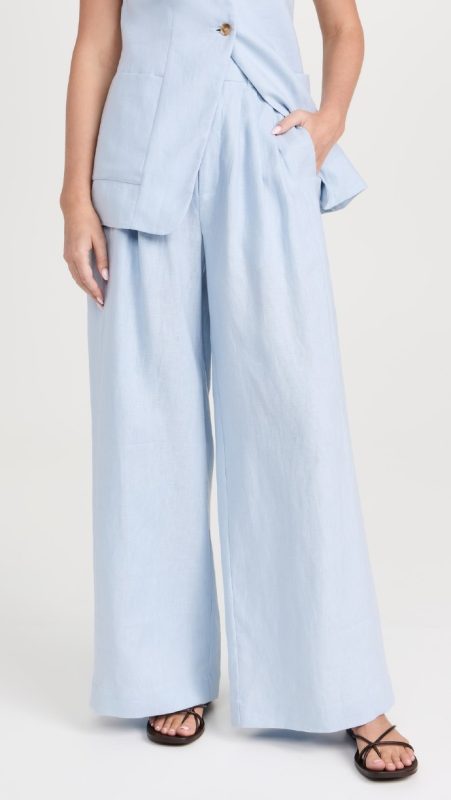 POSSE Parker Trousers Silver Blue