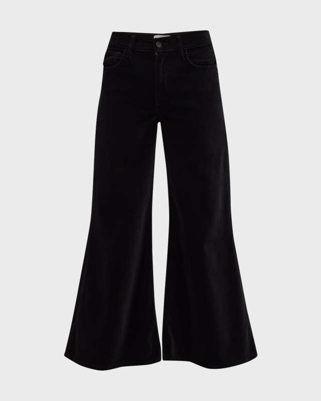 Le Palazzo Crop Velveteen Jeans
