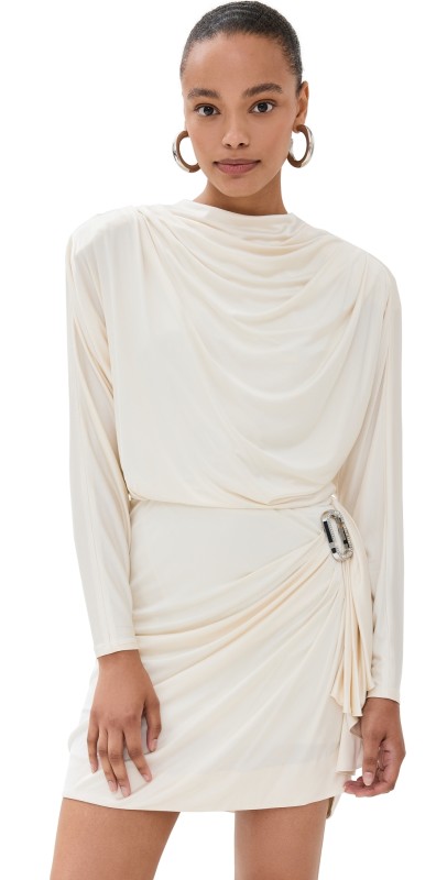 Marc Jacobs Draped Dress Ivory