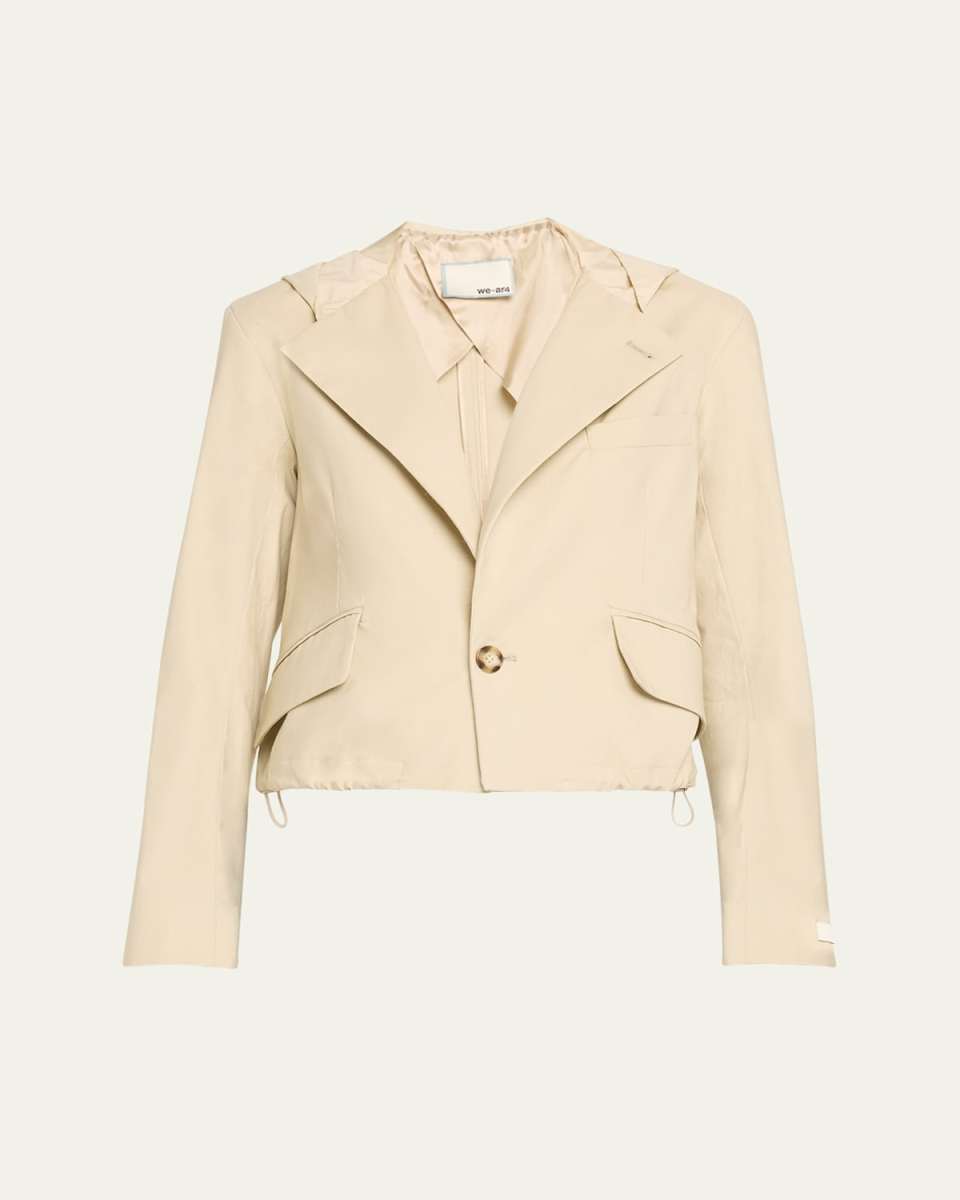 The Cropped Hooded Blazer