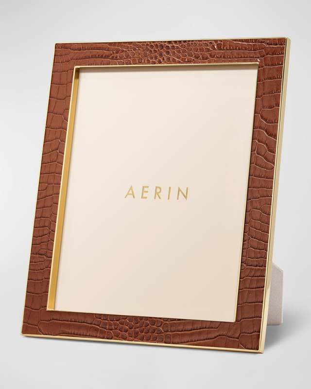 Classic Croc Leather Photo Frame, 8" x 10"